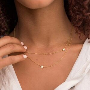 Dainty Gold Star Layered Necklace ⭐️